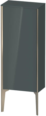 DURAVIT XViu Halbhochschrank 890 mm dolomiti grey hochglanz – wandhängend, Push-Open, Soft-Close