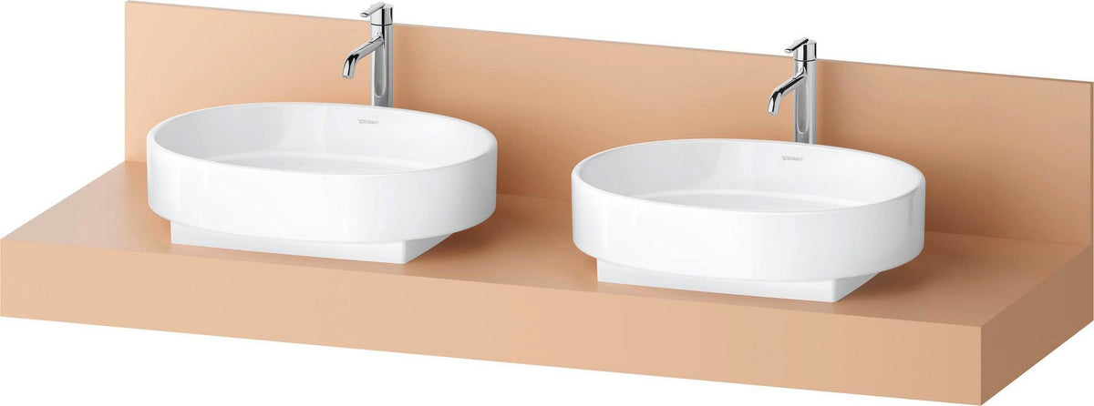 DURAVIT Balcoon Konsole 1600x370x550 mm mit 2 Ausschnitten, Elfenbein Matt