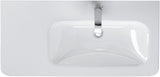 DURAVIT DuraStyle Möbelwaschtisch 800 mm, Becken rechts, WonderGliss, mit Überlauf, weiß