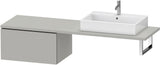 DURAVIT L-Cube Unterschrank 720 mm weiß matt – 1 Auszug, wandhängend, Tip-on