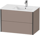 DURAVIT XViu Waschtischunterbau wandhängend 810 mm, 2 Schubkästen, weiß matt