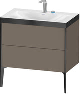 Duravit XViu c-bonded Waschtischset bodenstehend 800 mm mit 2 Auszügen, Push-Open und Soft-Close