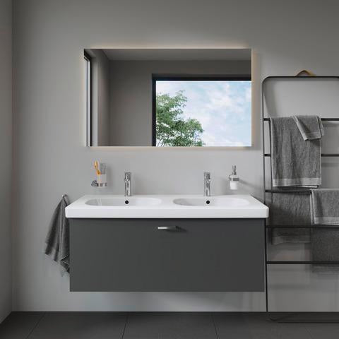 DURAVIT Licht & Spiegel Wandspiegel 1200x700 mm mit Heizung, LED und Sensorschalter – Weiß