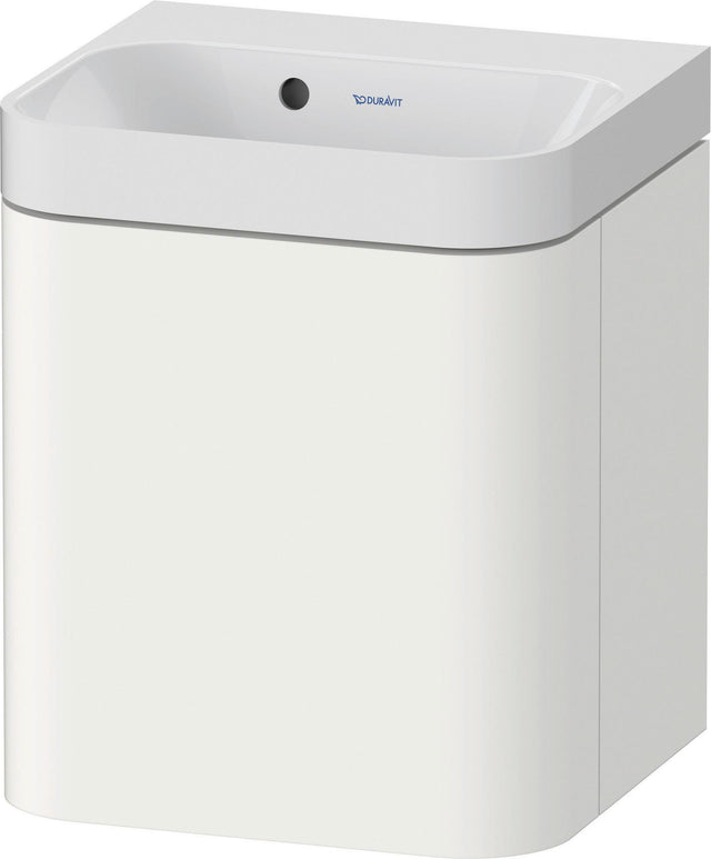 Duravit Happy D.2 c-shaped Waschtischset wandhängend 400x360x480 mm mit Überlauf und HLB in Weiß