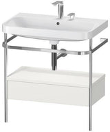 Duravit Waschtischset Happy D.2 Plus 775x490mm Taupe Supermatt – Einrichtungssystem Nussbaum Mitte