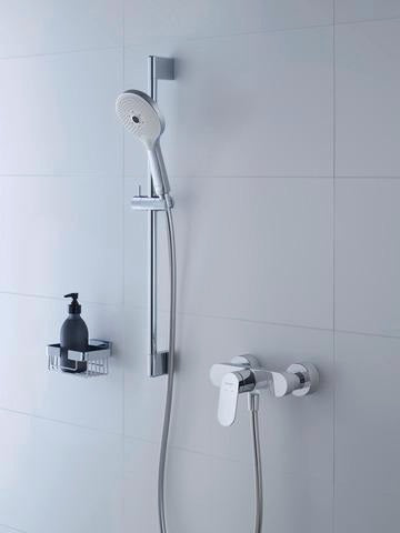 Duravit Brauseset 700 mm mit Handbrause 3-Jet Rain/Pulse/Mono und Brauseschlauch 1600 mm in Chrom