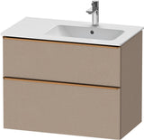 DURAVIT D-Neo Waschtischunterbau 810 mm Weiß Matt mit Bronze Griff und Soft-Close