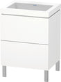 DURAVIT L-Cube c-bonded Waschtischset 600 mm mit Tip-on Technik und Soft-Close