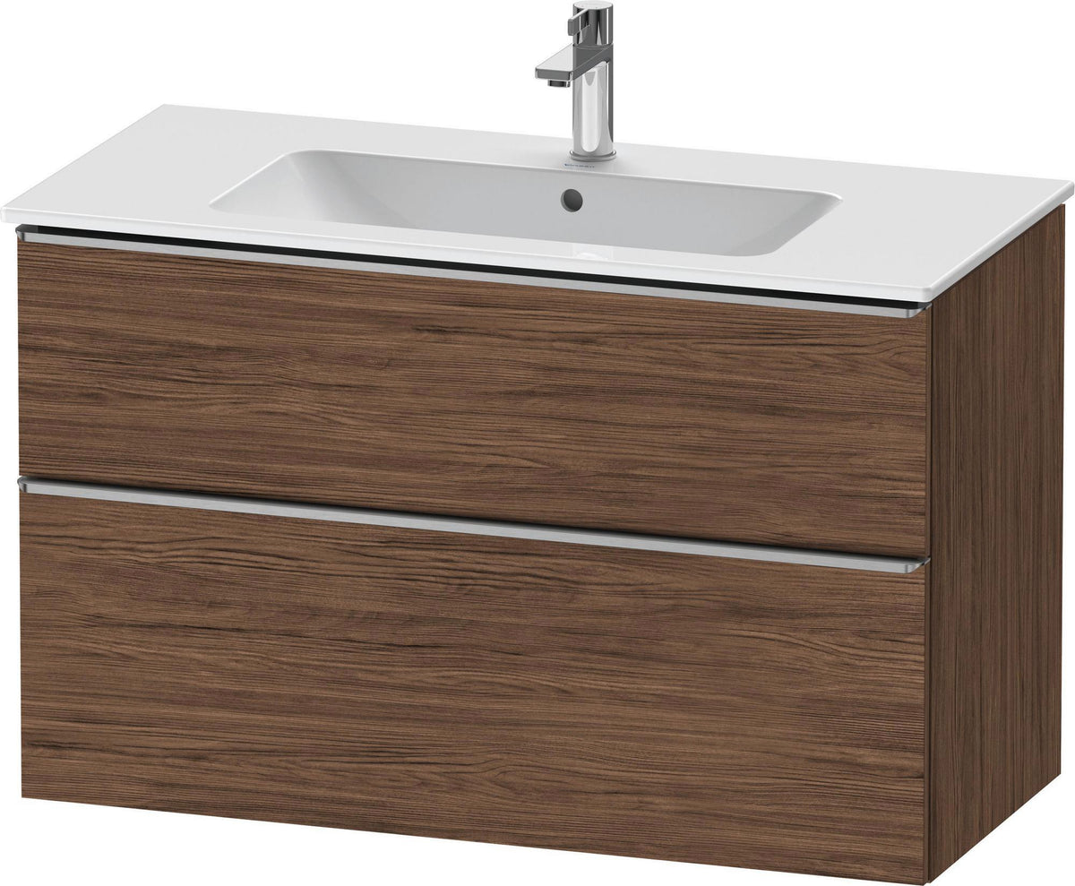 DURAVIT D-Neo Waschtischunterbau 1010 mm Eiche Schwarz mit Bronze Griff