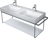 DURAVIT DuraSquare Metallkonsole für Waschtisch 235312, wandhängend, Chrom, 1265 mm