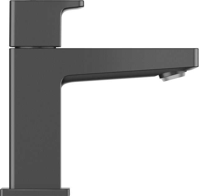 DURAVIT Standventil Manhattan S Schwarz Matt – Einhebelmischer mit Strahlregler, 90 mm Auslauf