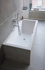 DURAVIT C.1 Wanneneinlauf 205 mm rund, Schwarz Matt, Wandmontage, mit Strahlregler
