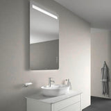 DURAVIT Luv Quarzsteinkonsole 988 mm, 1 Ausschnitt, Weiß Struktur, ohne Beleuchtung