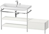 Duravit Waschtischset Happy D.2 Plus 1600x490mm ein Hahnloch taupe supermatt
