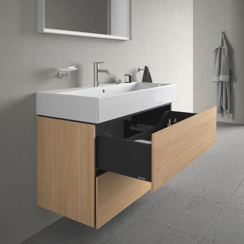 DURAVIT L-Cube Waschtischunterbau 984 mm, 2 Schubkästen, Weiß Matt, Wandmontage