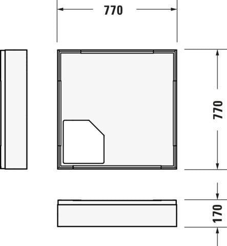 DURAVIT D-Code Duschwanne 800x800 mm Weiß Sanitäracryl mit Antislip