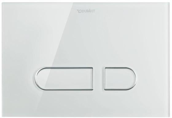 Duravit DuraSystem A1 Betätigungsplatte mechanisch für WC – Dual Flush, Aufgesetzt, Weiß