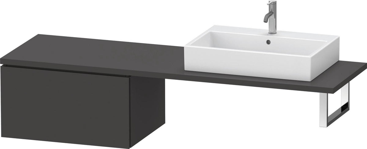 DURAVIT L-Cube Unterschrank 720 mm weiß matt – 1 Auszug, wandhängend, Tip-on