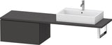 DURAVIT L-Cube Unterschrank 720 mm weiß matt – 1 Auszug, wandhängend, Tip-on