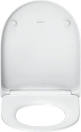 DURAVIT Univavo WC-Sitz D-Form tief 438 mm mit Absenkautomatik und Edelstahl-Scharnieren