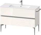 DURAVIT Sivida Waschtischunterbau 1210 mm Nussbaum mit 2 Schubkästen und Soft-Close