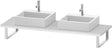 Duravit L-Cube Konsole variabel – 2 Ausschnitte, 550 mm Tiefe, Weiß Matt