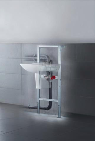 DURAVIT Schnellbefestigung Halbsäule Universal – verzinkter Stahl, 84 mm