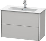 Duravit XSquare Waschtischunterbau 810 mm wandhängend, 2 Schubkästen, s-matt, für ME by Starck