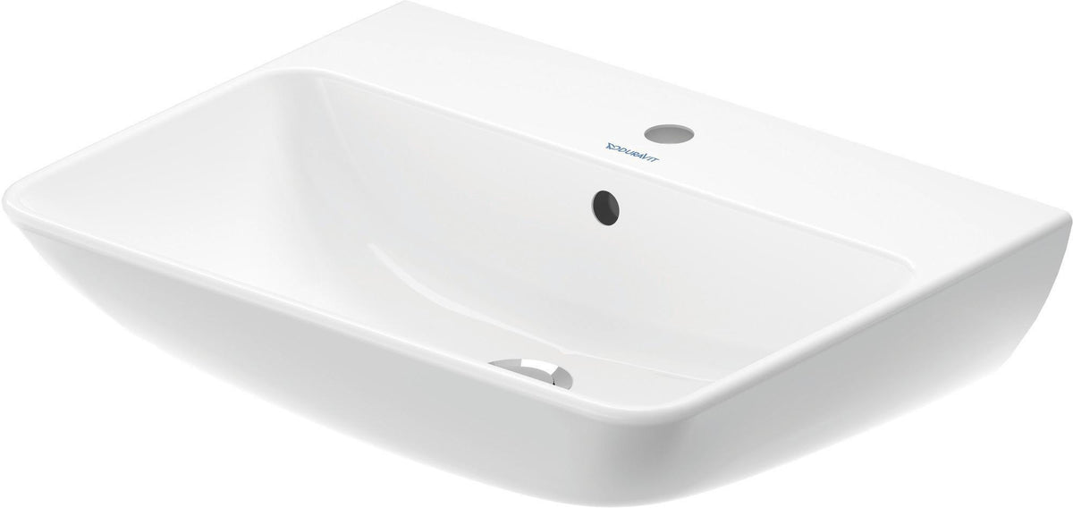 Duravit Waschtisch ME by Starck 600 mm Weiß Seidenmatt mit Überlauf und Hahnlochbank