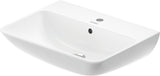 Duravit Waschtisch ME by Starck 600 mm Weiß Seidenmatt mit Überlauf und Hahnlochbank