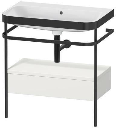 Duravit Waschtischset Happy D.2 Plus 775x490mm ein Hahnloch taupe supermatt
