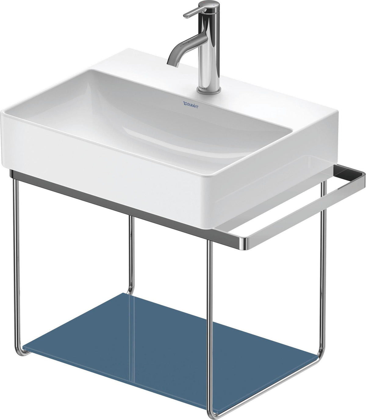 DURAVIT DuraSquare Glaseinleger 470x310 mm – Sicherheitsglas-Ablage in Jade
