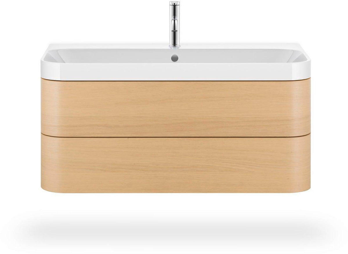 Duravit C.1 Einhebel-Waschtischmischer ohne Zugstange, Chrom – Keramikmischsystem, 113 mm Ausladung