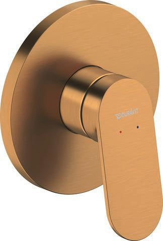 DURAVIT Wave Einhebelmischer Unterputz Set – Bronze Gebürstet, Keramikmischsystem, 125 mm