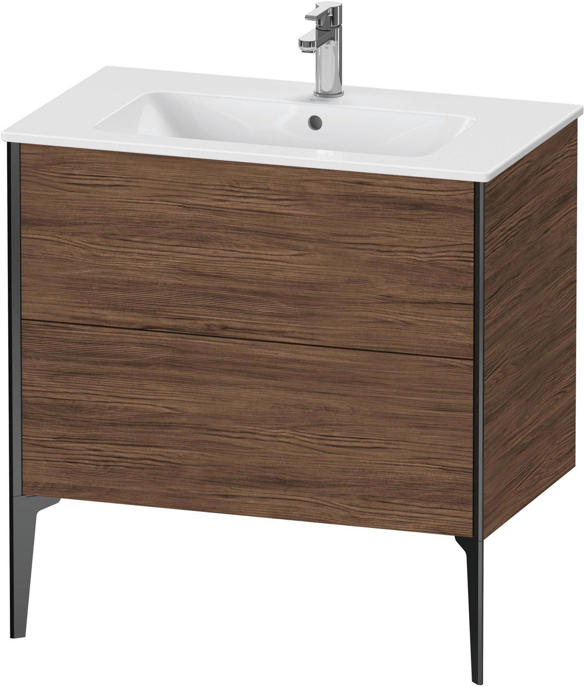 DURAVIT XViu Waschtischunterbau bodenstehend 594x810x480 mm mit 2 Auszügen, weiß matt