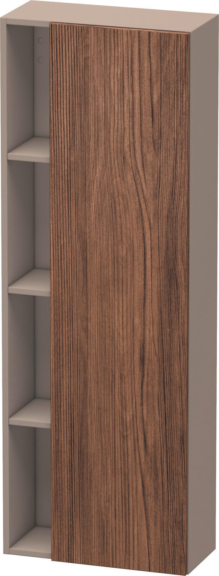 DURAVIT DuraStyle Hochschrank 1400 mm, 1 Tür links, weiß matt – wandhängend mit Soft-Close