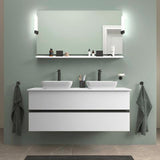DURAVIT Sivida Konsolenwaschtischunterbau 1315 mm, bodenstehend, Weiß Matt, 2 Schubkästen