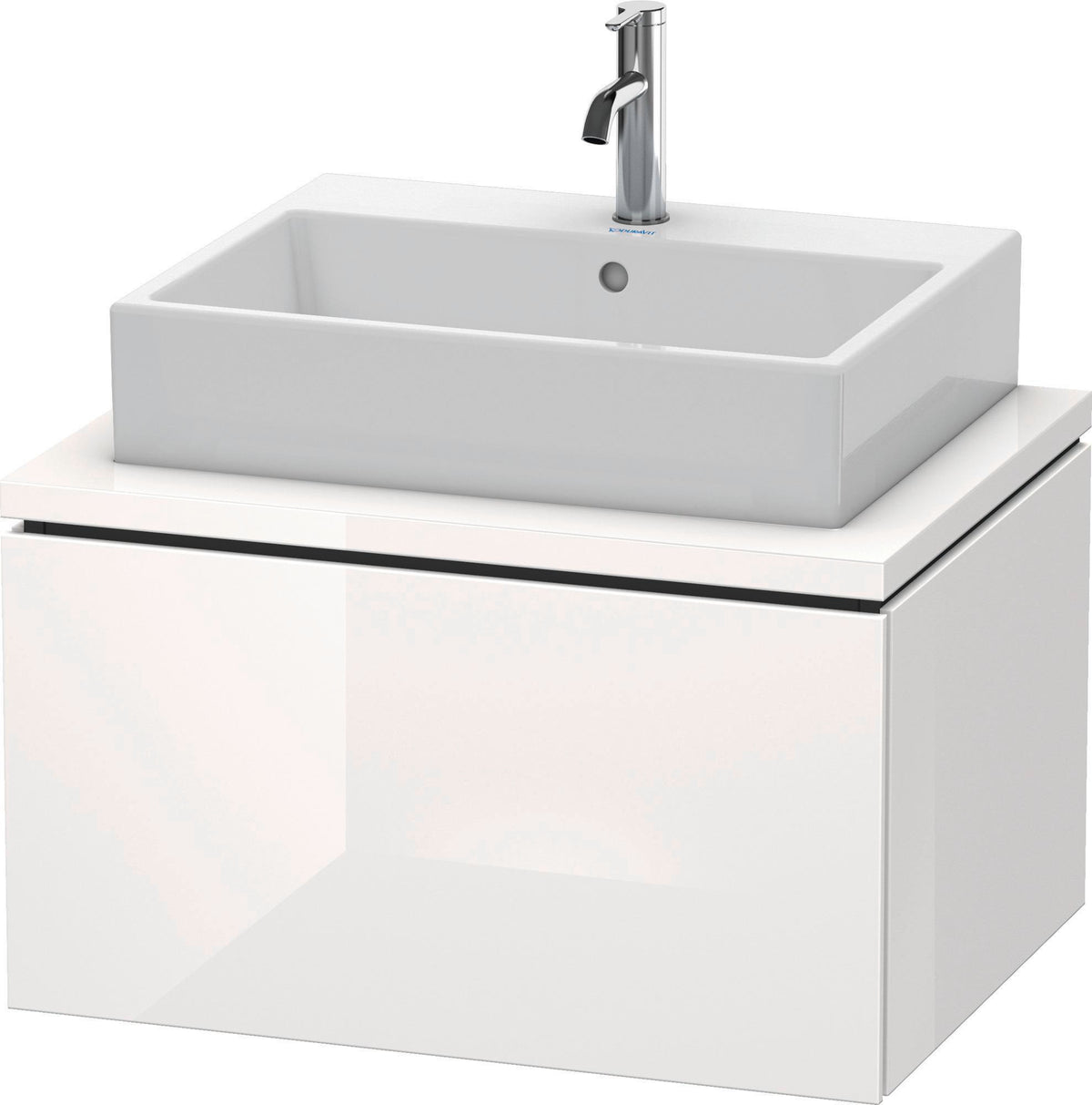 Duravit L-Cube Konsolenwaschtischunterbau 720 mm Amerikanisch Nussbaum mit 1 Auszug