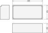 DURAVIT Wannenträger Starck für 700333 – 1570 x 670 x 570 mm, Polystyrol
