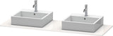 DURAVIT XSquare Konsole 1600 mm mit zwei Ausschnitten – Weiß Seidenmatt