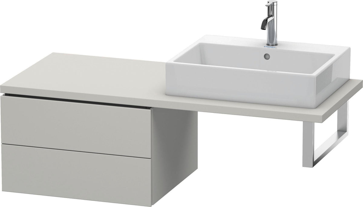 Duravit L-Cube Konsolenunterschrank 620 mm Weiß Matt mit 2 Schubkästen und Tip-on-Technik