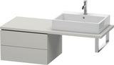 Duravit L-Cube Konsolenunterschrank 620 mm Weiß Matt mit 2 Schubkästen und Tip-on-Technik