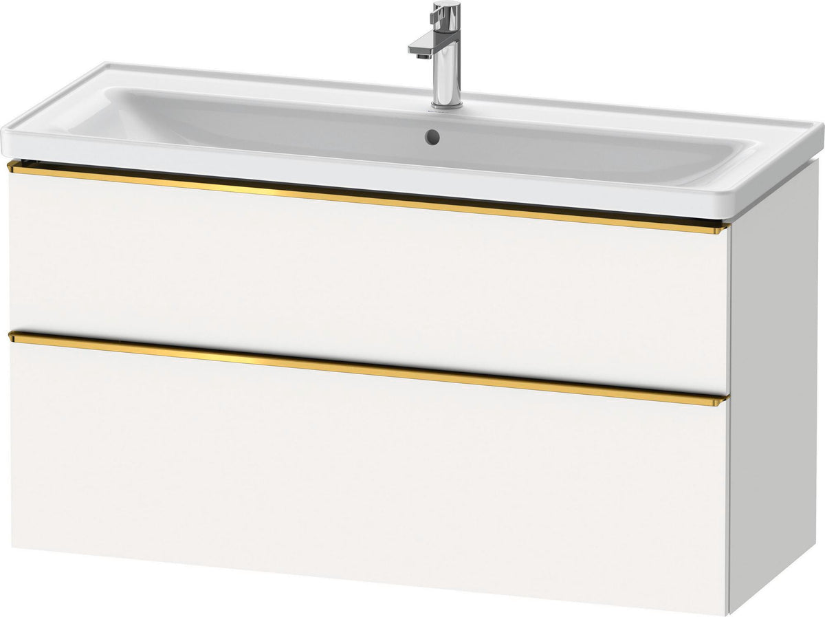 DURAVIT D-Neo Waschtischunterbau 1184 mm Eiche Schwarz mit Bronze Griff