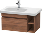 DURAVIT DuraStyle Waschtischunterbau 730 mm betongrau matt – wandhängend mit 1 Auszug & 2 offenen Fächern