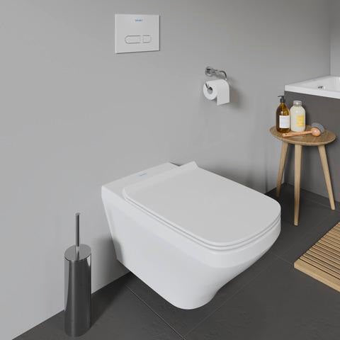 DURAVIT WC-Sitz DuraStyle Weiß mit Edelstahl-Scharnieren, Duroplast, abnehmbar