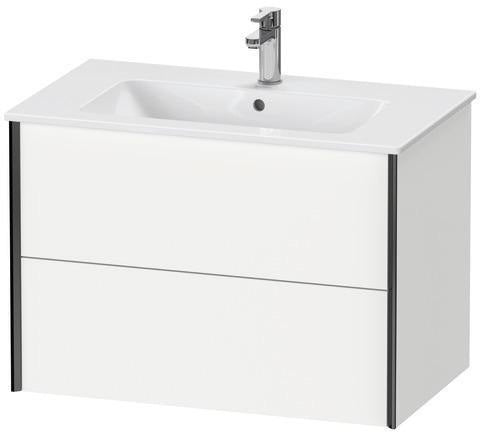 Duravit XVIU Waschtischunterbau 810 mm mit 2 Schubkästen in Stone Grey Matt