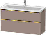 DURAVIT D-Neo Waschtischunterbau 1184 mm Eiche Schwarz mit Bronze Griff