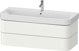 DURAVIT Waschtischunterbau Happy D.2+ wandhängend 1175 mm Taupe supermatt mit Tip-On Technik