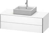 Duravit XSquare Waschtischunterbau 1200 mm, 2 Schubkästen, Weiß Matt, Wandhängend
