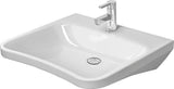 DURAVIT DuraStyle Vital Waschtisch 650 mm, weiß, ohne Überlauf, mit Hahnlochbank